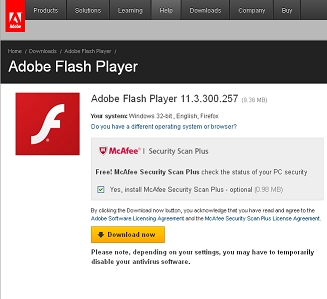 Flash Player Download Center